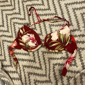 not stretchy tie by neck bathing suit and clip the back